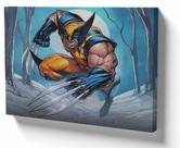 Quadro Decorativo Premium Tela 50x70 wolverine desenho