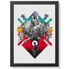 Quadro Decorativo Presente Gamer StationPlay Stars geek.frame