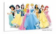 Quadro Decorativo Princesas Disney 100x60 em tecido