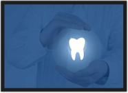 Quadro Decorativo Profissão Dentista Odontologia Consultórios Com Moldura G03