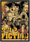 Quadro Decorativo Pulp Fiction Quentin Tarantino Cinema Salas Quartos Decorações Com Moldura