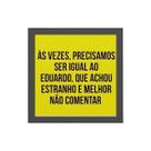 Quadro Decorativo Quadrado Eduardo 20x20cm