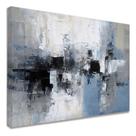Quadro Decorativo Quadro Abstrato Tons Cinza Elegante Tecido Canvas