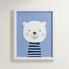 Quadro Decorativo Quarto Infantil Menino Bebê 25x30 Moldura