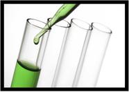 Quadro Decorativo Química Laboratórios Vidrarias Tubos De Ensaio Com Moldura RC011