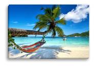 Quadro Decorativo Rede Beira Mar Praia Verão Tecido Canvas Quadro Decorativo Rede Beira Mar Praia Verão Tecido Canvas