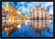 Quadro Decorativo Religioso Catolicismo Catedral De Milão Com Moldura RC049