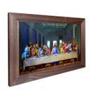 Quadro Decorativo Religioso Santa Ceia do Senhor Sagrada Família Jesus com Moldura 40cm Quadro Decorativo Religioso Santa Ceia do Senhor Sagrada Família Jesus com Moldura 40cm