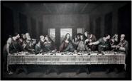 Quadro Decorativo Religiosos A Santa Ceia Jesus Cristo Bíblia Católico Com Moldura RC001