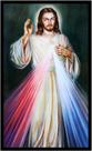 Quadro Decorativo Religiosos Jesus Cristo Misericordioso Católico Espiritualidade Com Moldura RC004