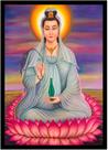 Quadro Decorativo Religiosos Kuan Yin Budismo Buda Meditação Com Moldura RC106