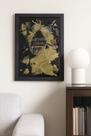 Quadro decorativo resinado garrafa quebrada