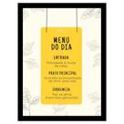 Quadro Decorativo Restaurante Cozinha "Menu do dia."