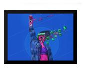 Quadro Decorativo Retro Futurista Cyberpunk Futurista 42x29