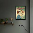 Quadro Decorativo Retrô Woman Power 45x34cm