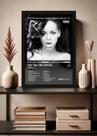 Quadro Decorativo Rihanna Talk That Talk (Dark) Com Vidro Tamanho:21cm x 30cm (A4)