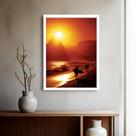 Quadro Decorativo Rio de Janeiro Pôr do Sol - 70x50cm