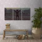 Quadro Decorativo Rocky Balboa Filmes Em Tecido 3 Peças 1Res