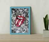 Quadro Decorativo Rolling Stones Show Sala Escritório +Vidro