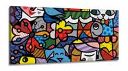 Quadro Decorativo Romero Brito em Tecido Canvas 130x60