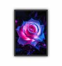 Quadro Decorativo Rosa Noite