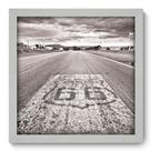 Quadro Decorativo - Route 66 - 33cm x 33cm - 029qdmb