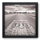 Quadro Decorativo - Route 66 - 33cm x 33cm - 029qdmp