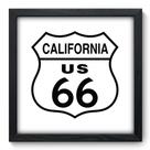 Quadro Decorativo - Route 66 - 33cm x 33cm - 135qdvp