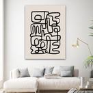 Quadro decorativo sala Arte Minimalista em linhas 90x60