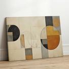 Quadro Decorativo Sala Jantar Quarto Geometrico Arte Bege Marrom Grande Escritório Hall