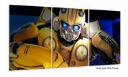 Quadro Decorativo Sala Quarto Escritório Bumblebee 120x60 3 peças Quadro Decorativo Sala Quarto Escritório Bumblebee 120x60 3 peças