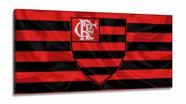 Quadro Decorativo Sala Quarto Escritório Flamengo em Tecido Canvas 130x60