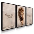 Quadro Decorativo Sala Quarto Nunca Foi Sorte Com Moldura
