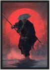Quadro Decorativo Samurai Decorações Salas Quartos Com Moldura G003 Quadro Decorativo Samurai Decorações Salas Quartos Com Moldura G003