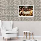 Quadro Decorativo Santa Ceia- Clássica 24x18cm - com vidro