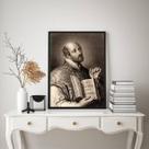 Quadro Decorativo Santo Inácio De Loyola 45x34cm Quadro Decorativo Santo Inácio De Loyola 45x34cm