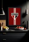 Quadro Decorativo São Paulo aquele campeao - Com Vidro Tamanho:21cm x 30cm (A4)