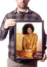 Quadro Decorativo Sathya Sai Baba Guru