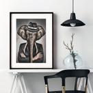 Quadro Decorativo Senhor Elefante - 60x48cm
