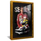 Quadro Decorativo Senna V2432 Moldura Dourada + Vidro 175x100cm Quadro Decorativo Senna V2432 Moldura Dourada + Vidro 175x100cm