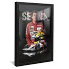 Quadro Decorativo Senna V2432 Moldura Preta + Vidro 175x100cm