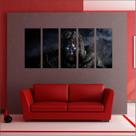 Quadro Decorativo Shadow Of Mordor Senhor Dos Anéis 5 Peças