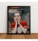 Quadro Decorativo Sheldon Cooper O Grito 33x24cm Com Vidro Preto
