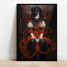 Quadro Decorativo Shibari com Moldura E Acetato Tamanho A3