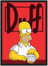 Quadro Decorativo Simpsons Homer Cerveja Nerd Geek Decorações Com Moldura