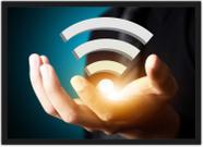 Quadro Decorativo Sinalizador De Wifi Decorações Com Moldura G01 Quadro Decorativo Sinalizador De Wifi Decorações Com Moldura G01