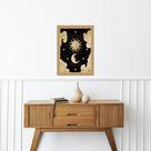 Quadro Decorativo Sol e Lua 45x34cm Quadro Decorativo Sol e Lua 45x34cm