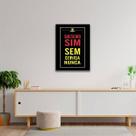 Quadro Decorativo Solteiro Sim, Sem Cerveja Nunca 45x34cm Quadro Decorativo Solteiro Sim, Sem Cerveja Nunca 45x34cm