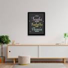 Quadro Decorativo Sonhe Grande, Trabalhe Duro, Nunca Desista 45x34cm Quadro Decorativo Sonhe Grande, Trabalhe Duro, Nunca Desista 45x34cm