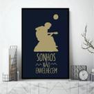 Quadro Decorativo Sonhos Não Envelhecem 45x34cm Quadro Decorativo Sonhos Não Envelhecem 45x34cm